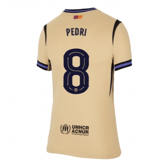 Billige Fotballdrakt Barcelona Pedri Gonzalez #8 Replika Bortedrakt Dame 2025-26 Kortermet
